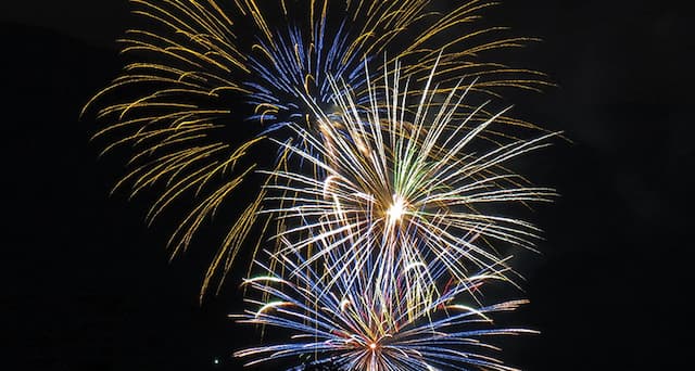 Fireworks brighten the sky but dampen the view